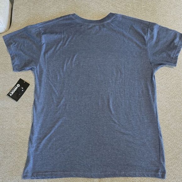Hooey Heather Blue Crew Neck Short Sleeve T-Shirt - Size Large - Picture 2 of 9